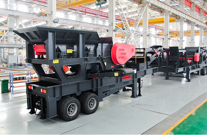 Secondary wheel mobile impact crusher