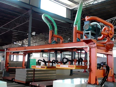 Asbestos tile production line