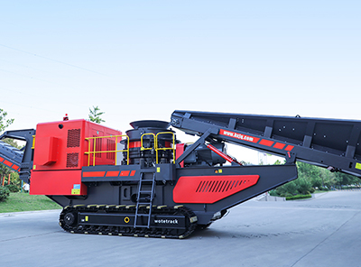 Crawler type mobile cone crusher