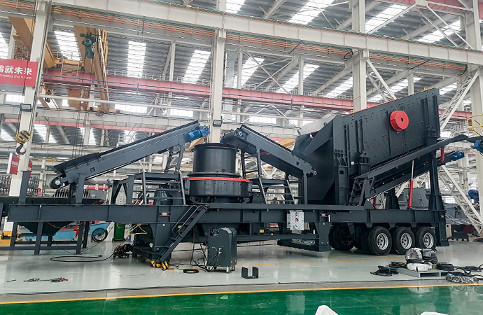 Wheel mobile vertical shaft impact crusher
