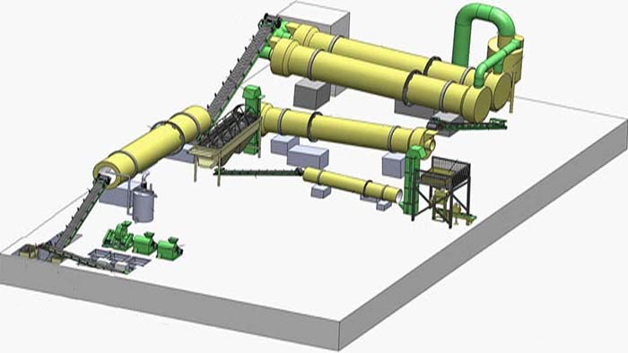 Compound fertilizer production line
