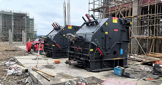 Линия дробления камня