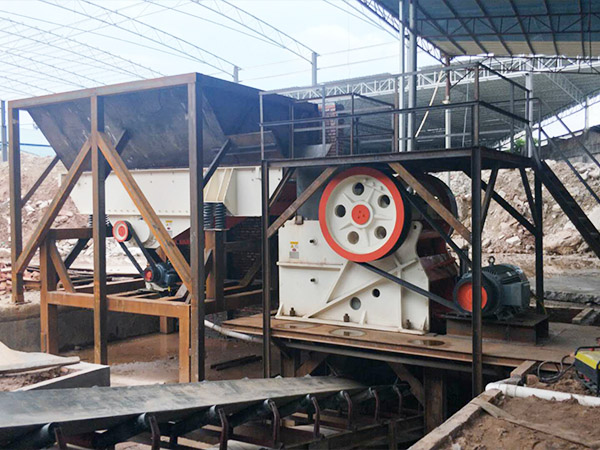 Gold ore dressing site