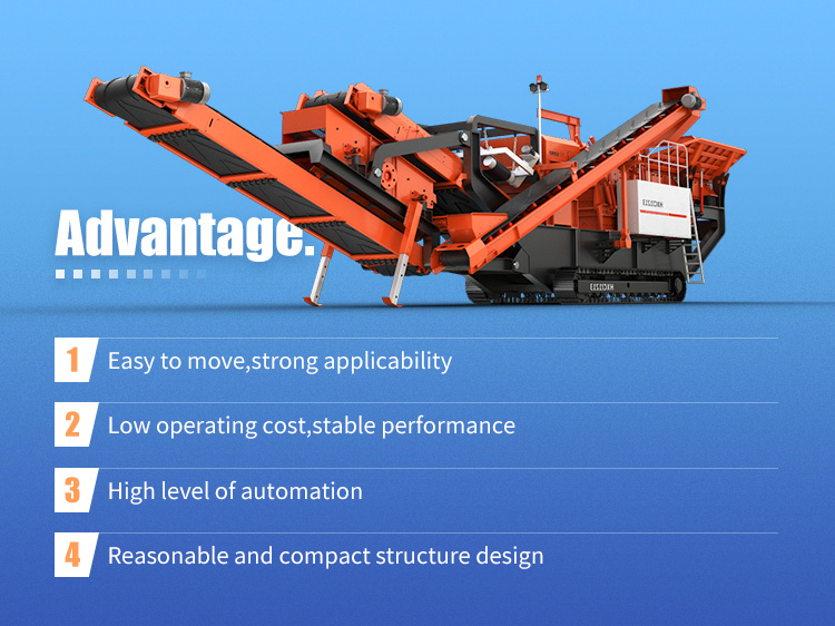 Crawler type mobile jaw crusher