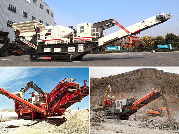 Crawler type mobile jaw crusher